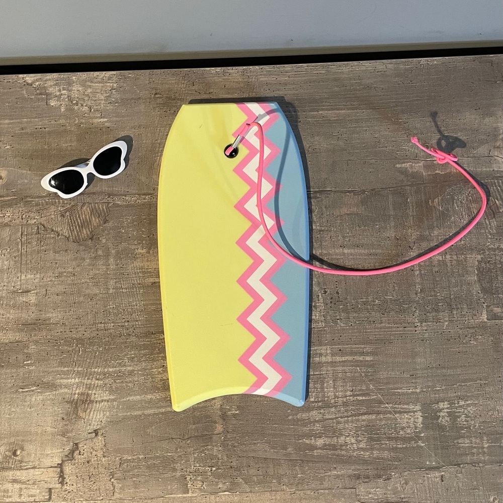 Our Generation 10 Inch Boogie Board and White Sunglasses